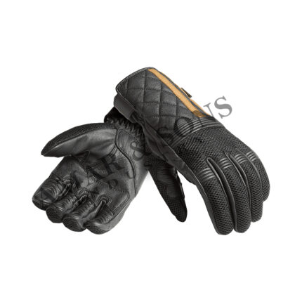 Leather Biker Gloves