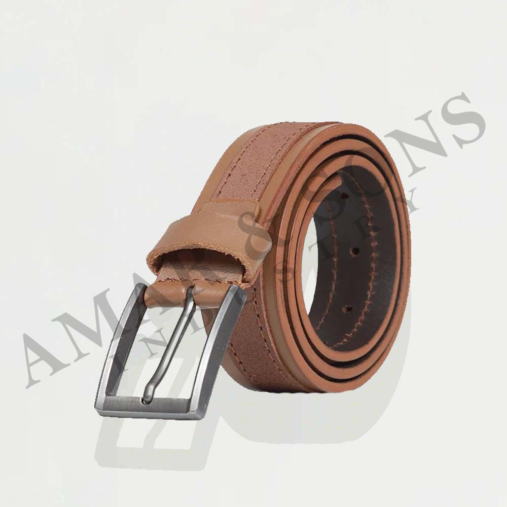 9 Leather Belts - Image 1
