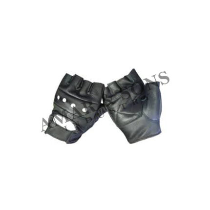 Leather Biker Gloves